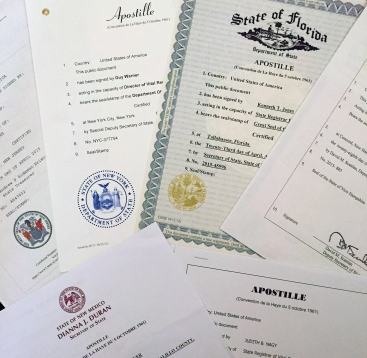 Apostille examples